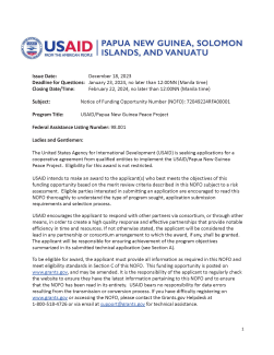 USAID/Papua New Guinea Peace Project