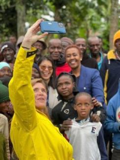 On her first day in Tanzania, Administrator Samantha Power traveled to Arusha, where she visited a community farm.