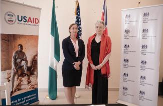 DMD Sara Werth and British High Commissioner to Nigeria Gill Atkinson