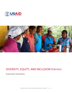 USAID Diversity Equity & Inclusion Strategic Plan Executive Summary