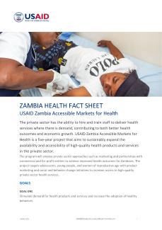 USAID Zambia Accessible Markets for Health