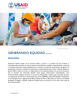 Fact Sheet Generando Equidad