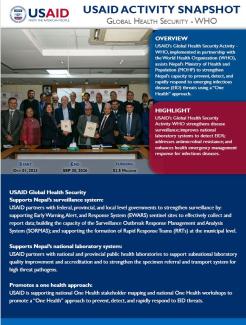 USAID Global Health Security - WHO