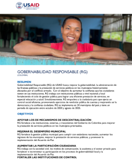 Gobernabilidad Responsable Fact Sheet