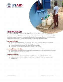 INFRAWASH Activity 