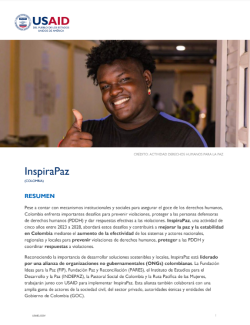 InspiraPaz Fact Sheet