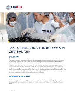 USAID Eliminating Tuberculosis in Central Asia