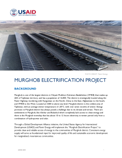 Murghob Electrification Project