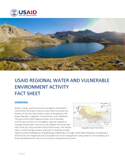 USAID Regional Water and Vulnerable Environment Activity