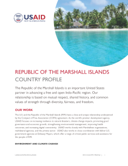 Republic of the Marshall Islands Country Profile