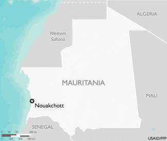 Map of Mauritania