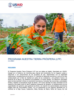 Nuestra Tierra Próspera Fact Sheet