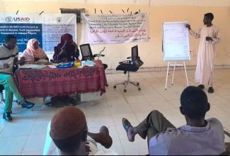 At this youth center USAID built in Sudan's West Kordofan state, USAID is supporting civic education sessions to combat war and hate speech.