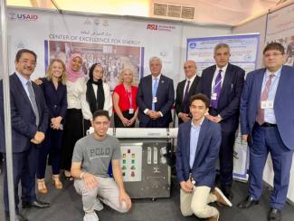 Representatives from USAID and the Center of Excellence for Energy gather during COP27.