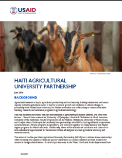 HAITI AGRICULTURAL UNIVERSITY PARTNERSHIP (HAUP)