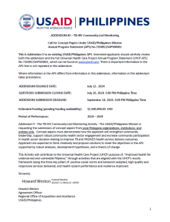 UHCP APS Addendum 5 TB-HIV Community-Led Monitoring