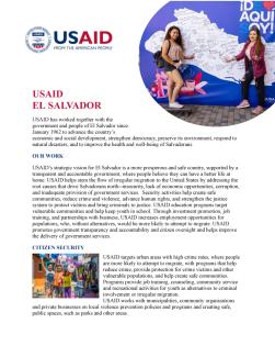 USAID El Salvador Country Profile