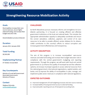 Strengthening Resource Mobilization Activity