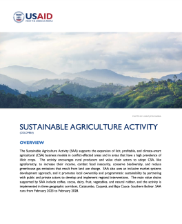 Sustainable Agriculture Fact Sheet