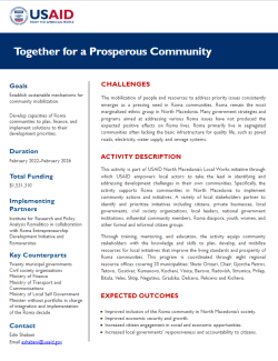 Together for a Prosperous Community