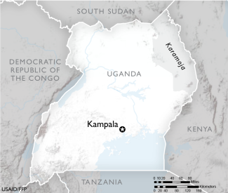 Map of Uganda