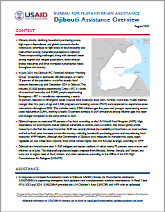 USAID-BHA Djibouti Assistance Overview - August 2024