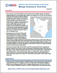 USAID-BHA Kenya Assistance Overview - August 2024