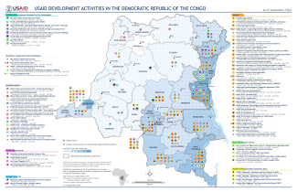 Map of USAID/DRC Development Activities