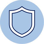 icon symbolizing do no more harm showing a shield