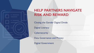 Graphic detailing Digital Strategy implementation tracks