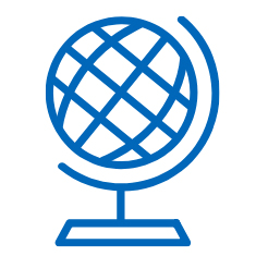 Icon of a globe