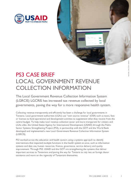 PS3 Case Brief Local Government Revenue Collection Information cover image