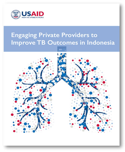 Cover for the TB Outcomes in Indonesia report.